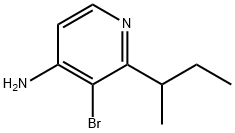 4-Amino-3-bromo-2-(sec-butyl)pyridine 结构式