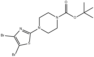 4,5-Dibromo-2-(N-Boc-piperidin-4-yl)thiazole 结构式