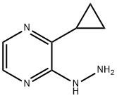 2-cyclopropyl-3-hydrazinylpyrazine 结构式