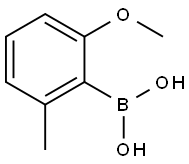 (2-METHOXY-6-METHYLPHENYL)BORONIC ACID 结构式