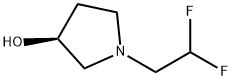 (3S)-1-(2,2-二氟乙基)吡咯烷-3-醇 结构式