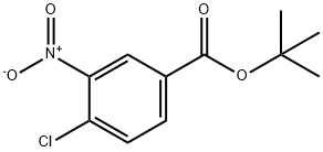 4-氯-3-硝基苯甲酸叔丁酯 结构式