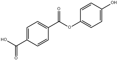 4-((4-羟基苯氧基)羰基)苯甲酸 结构式