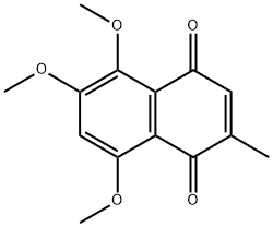 1,4-Naphthalenedione, 5,6,8-trimethoxy-2-methyl- 结构式