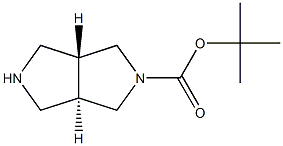 (3AR,6AR)-六氢吡咯并[3,4-C]吡咯-2(1H)-羧酸叔丁酯 结构式