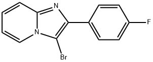 Imidazo[1,2-a]pyridine, 3-bromo-2-(4-
fluorophenyl)- 结构式