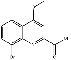 8-Bromo-4-methoxy-quinoline-2-carboxylic acid 结构式