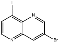 3-溴-8-碘-1,5-萘啶 结构式