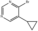 4-BROMO-5-CYCLOPROPYLPYRIMIDINE 结构式