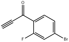 1-(4-溴-2-氟苯基)丙-2-炔-1-酮 结构式