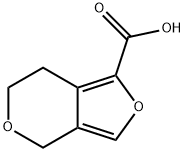 4H,6H,7H-furo[3,4-c]pyran-1-carboxylic acid 结构式