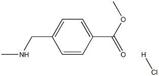 METHYL 4-[(METHYLAMINO)METHYL]BENZOATE HYDROCHLORIDE 结构式