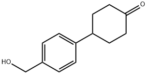 4-[4-(Hydroxymethyl)phenyl]cyclohexanone 结构式