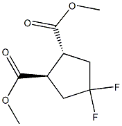 (1R,2R)-4,4-二氟环戊烷-1,2-二羧酸二甲酯 结构式