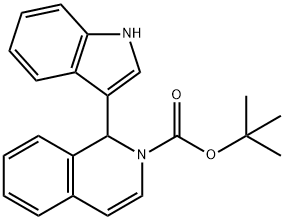 1-(1H-吲哚-3-基)异喹啉-2(1H)-羧酸叔丁酯 结构式