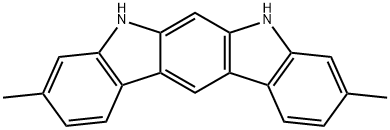 3,9-二甲基-5,7-二氢吲哚并[2,3-B]咔唑 结构式