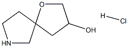 1-oxa-7-azaspiro[4.4]nonan-3-ol hydrochloride 结构式