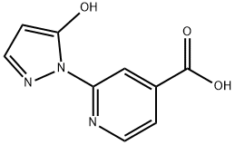 2-(5-hydroxy-1H-pyrazol-1-yl)isonicotinic acid 结构式