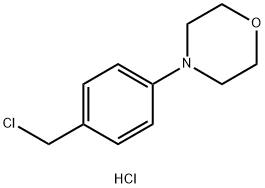 4-[4-(CHLOROMETHYL)PHENYL]MORPHOLINE HYDROCHLORIDE 结构式