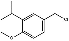 Benzene, 4-(chloromethyl)-1-methoxy-2-(1-methylethyl)- 结构式