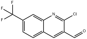 2-氯-7-三氟甲基喹啉-3-甲醛 结构式