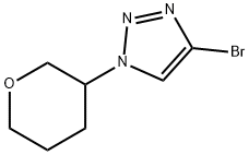 4-Bromo-1-(oxan-3-yl)-1H-1,2,3-triazole 结构式