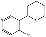 4-Bromo-3-(oxan-2-yl)pyridine 结构式