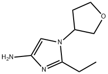 1-(Oxolan-3-yl)-2-ethylimidazol-4-amine 结构式