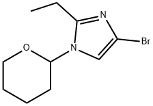 4-Bromo-1-(oxan-2-yl)-2-ethylimidazole 结构式