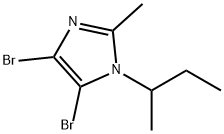 4,5-Dibromo-1-(sec-butyl)-2-methyl-1H-imidazole 结构式