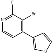 2-Fluoro-3-bromo-4-(3-thienyl)pyridine 结构式