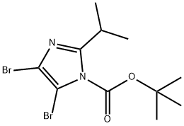 4,5-Dibromo-1-Boc-2-(iso-propyl)-1H-imidazole 结构式