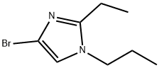 4-Bromo-1-(n-propyl)-2-ethylimidazole 结构式