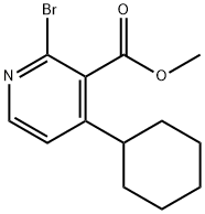 2-Bromo-3-methoxycarbonyl-4-cyclohexylpyridine 结构式