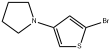 2-Bromo-4-(pyrrolidino)thiophene 结构式