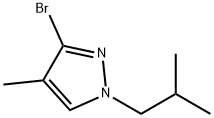 3-Bromo-4-methyl-1-(iso-butyl)-1H-pyrazole 结构式