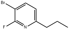 3-Bromo-2-fluoro-6-(n-propyl)pyridine 结构式