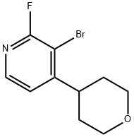 2-Fluoro-3-bromo-4-(oxan-4-yl)pyridine 结构式