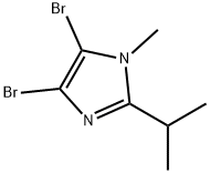 4,5-Dibromo-1-methyl-2-(iso-propyl)-1H-imidazole 结构式
