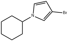 3-Bromo-1-(cyclohexyl)-1H-pyrrole 结构式