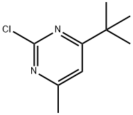 2-Chloro-4-(tert-butyl)-6-methylpyrimidine 结构式