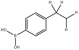 (4-(ethyl-d5)phenyl)boronic acid 结构式