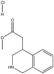 2-(1,2,3,4-四氢异喹啉-4-基)乙酸甲酯盐酸盐 结构式