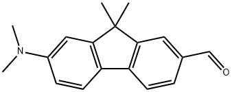 7-二甲氨基-9,9-二甲基芴-2-甲醛 结构式