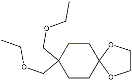 1,4-dioxaspiro[4.5]decane,8,8-bis(ethoxymethyl)- 结构式