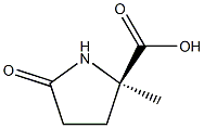 (R)-2-甲基-5-氧代吡咯烷-2-甲酸 结构式