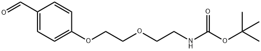 tert-butyl (2-(2-(4-formylphenoxy)ethoxy)ethyl)carbamate 结构式