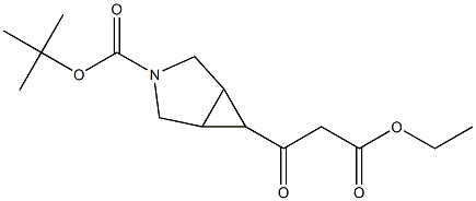 tert-butyl 6-(3-ethoxy-3-oxopropanoyl)-3-azabicyclo[3.1.0]hexane-3-carboxylate 结构式