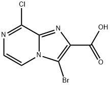 3-溴-8-氯咪唑并[1,2-A]吡嗪-2-羧酸 结构式