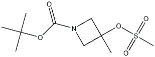 3-甲基-3-((甲磺酰基)氧基)氮杂环丁烷-1-羧酸叔丁酯 结构式